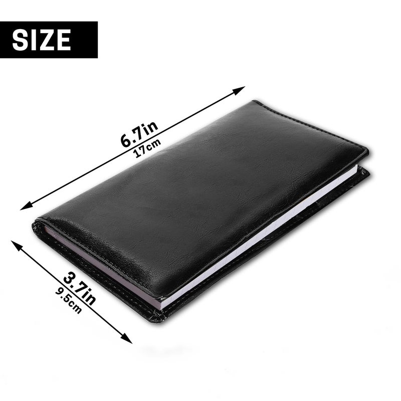 Aurya Leather Checkbook Covers for Personal Checkbook, Checkbook Holder with Free Vinyl Divider, Checkbook Cover for Duplicate Checks for Men and Women - Image 2